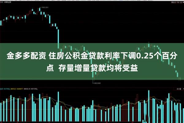 金多多配资 住房公积金贷款利率下调0.25个百分点  存量增量贷款均将受益