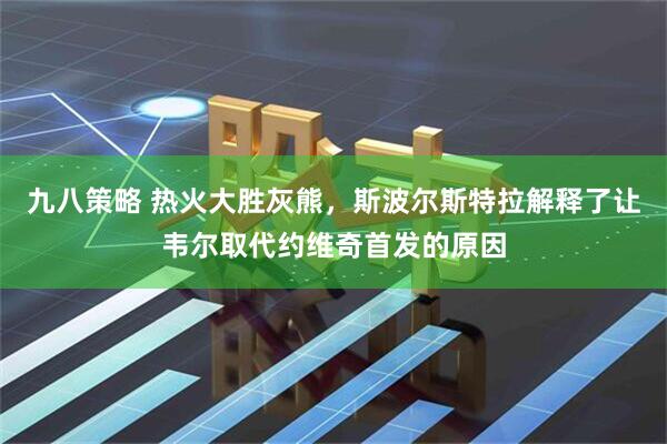 九八策略 热火大胜灰熊，斯波尔斯特拉解释了让韦尔取代约维奇首发的原因